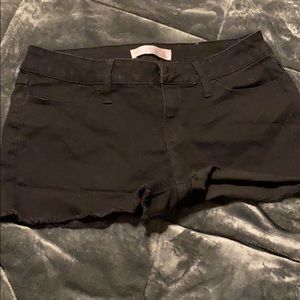 Black Denim Shorts